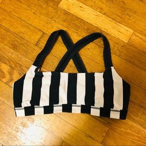 Lululemon Striped Sports Bra